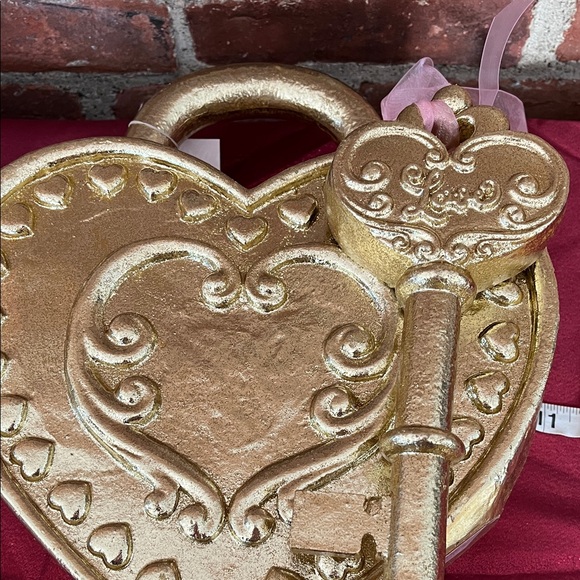 Rachel Zoe Gold Heart Lock with Key Design - Picture 9 of 10